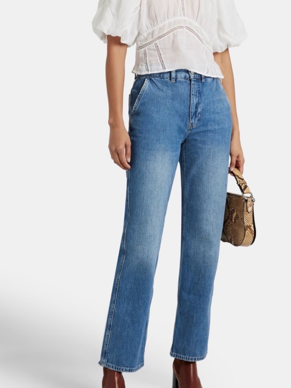 Frame Le High N Tight Wide Leg Jeans Size 26